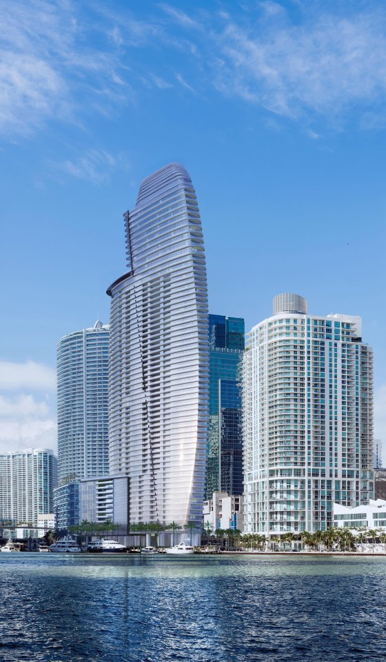 The tower is the tallest all-residential building south of New York