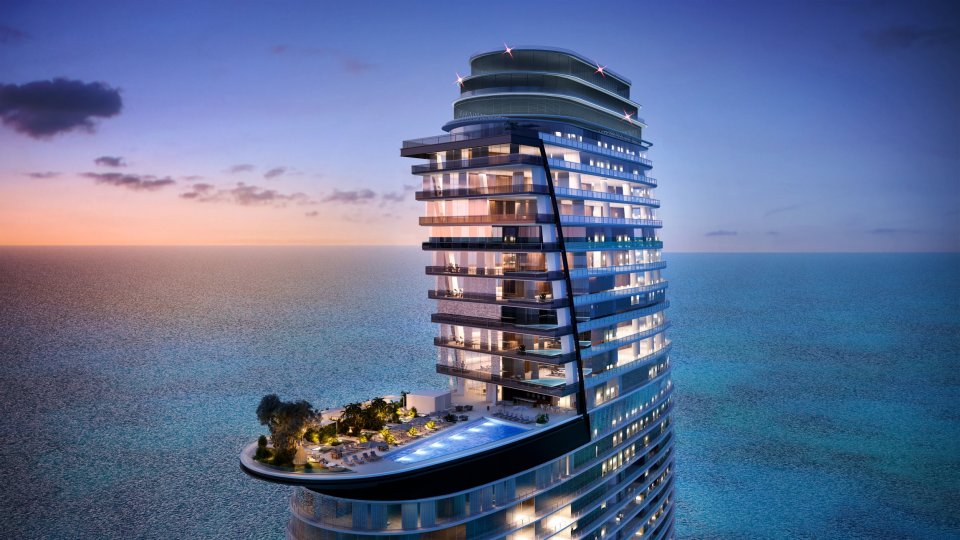 The 66-storey property features infinity pools and a butler service