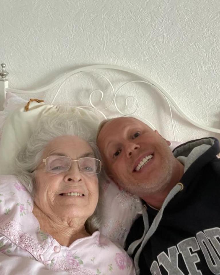 Rob shared a sweet snap with Frances, who died aged 96