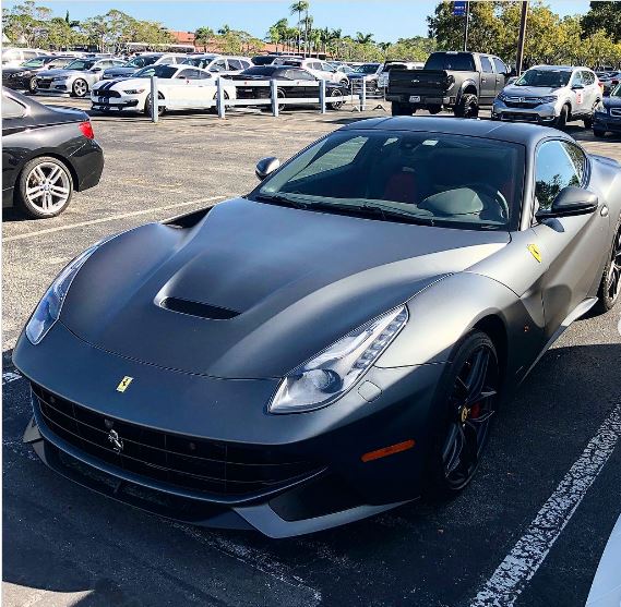 Among Rory's fleet of expensive sports cars was a Ferrari F12