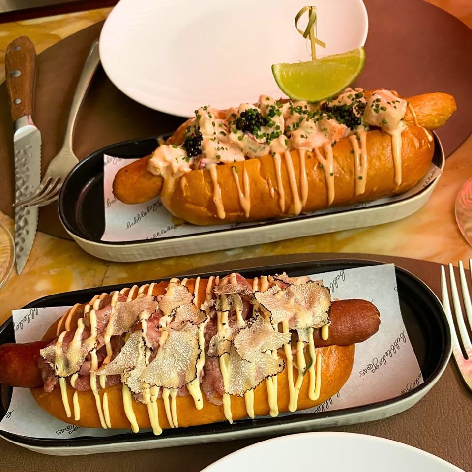 Bubbledogs sells gourmet lobster and truffle hot dogs