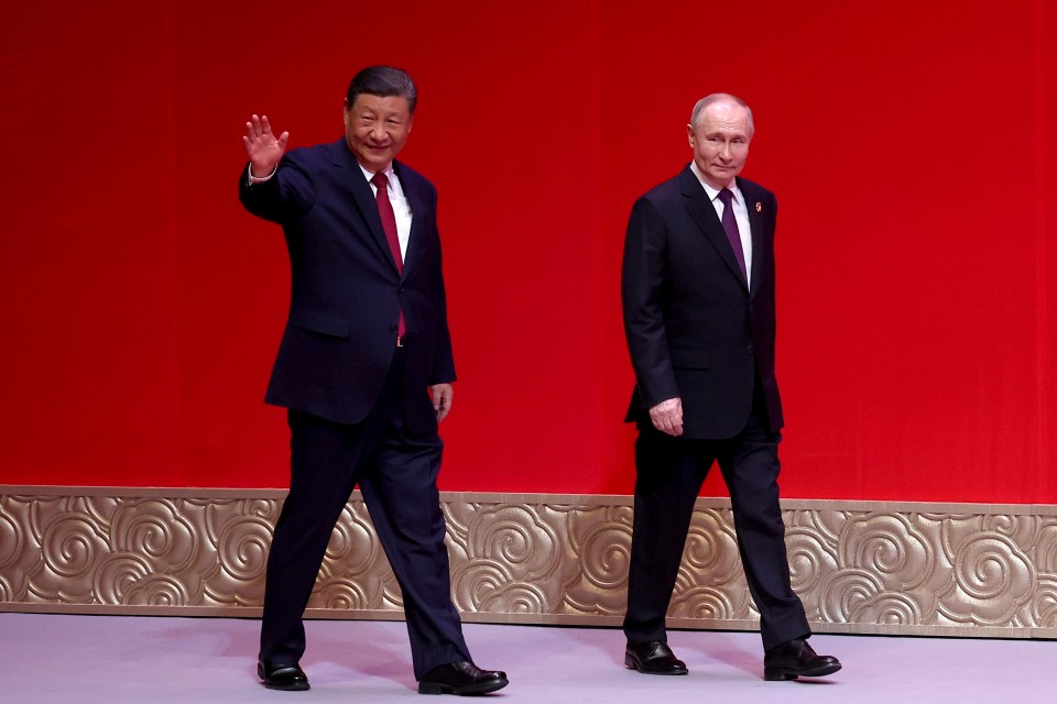 Putin and Jinping appeared to be glued together throughout the meeting