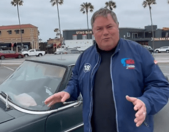 While in California, Mike has found an old Mercedes that was once the height of 'luxury'