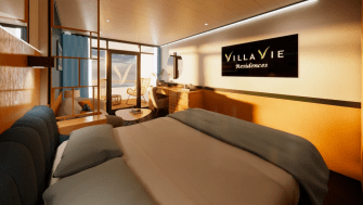 People can pay to own some of the villas on board the ship