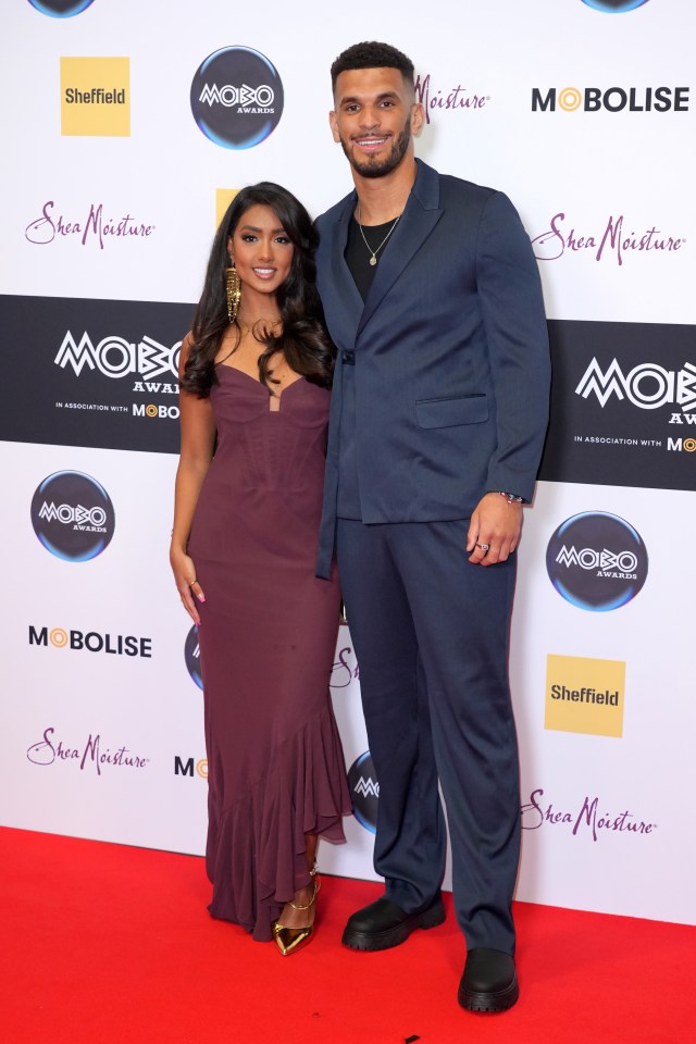 Sanam and Kai at the MOBO Awards in February