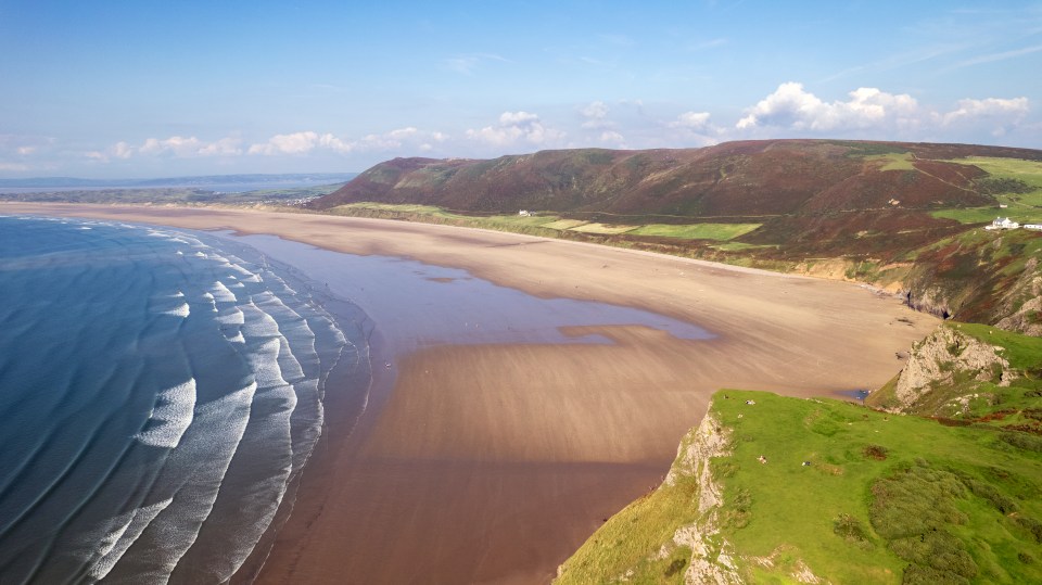 The cafe overlooks Rhossili on the Gower Peninsula