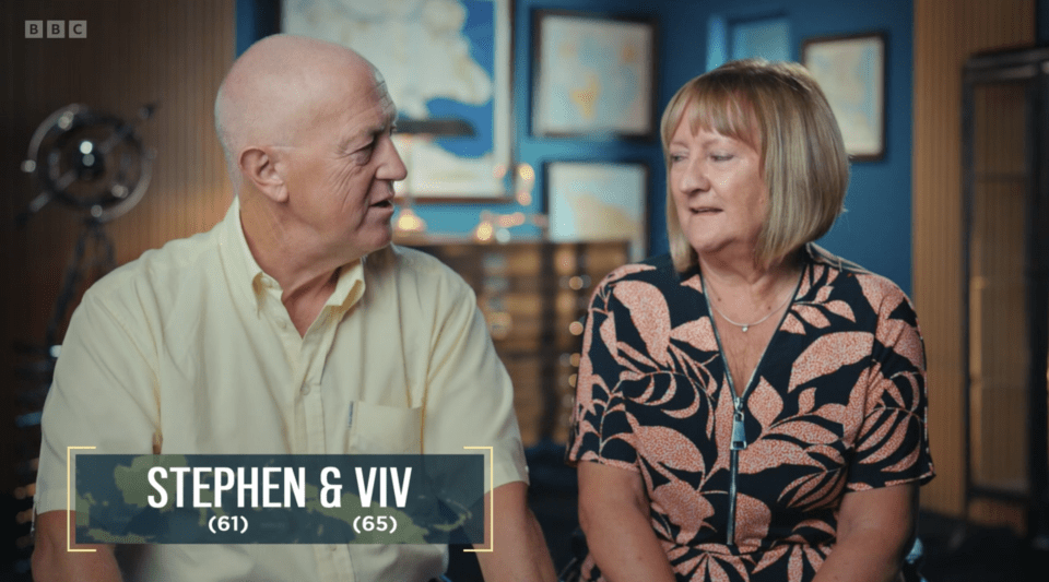 Stephen, 61, and his wife Viv are competing in Series four