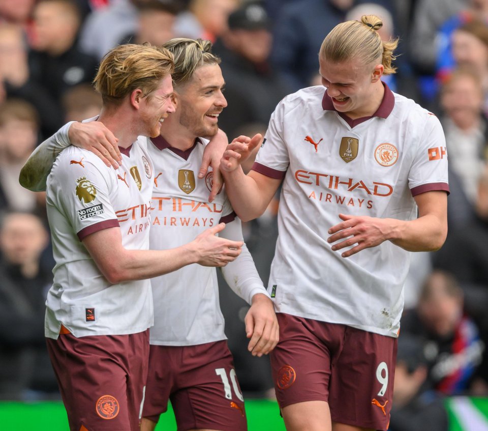 Kevin De Bruyne and Jack Grealish provide bullets for Erling Haaland