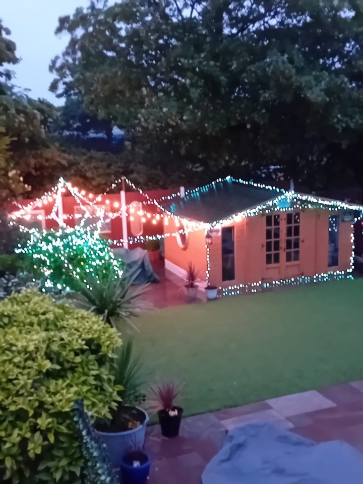 One neighbour thought it was a 'tad too soon' to be putting up the festive decorations