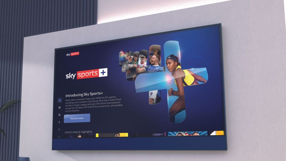 Sky Sports+ is available at no extra cost to existing Sky Sports subscribers