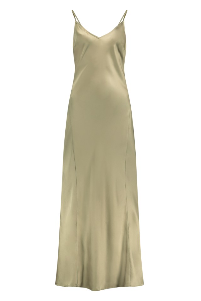 This satin slip dress is just £22.50 from F&F