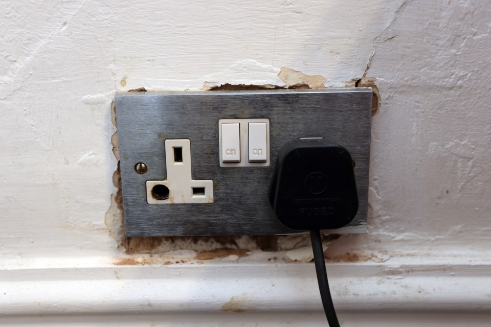 More quirks become clear in my shabby room, including a dodgy-looking electrical socket by the bed