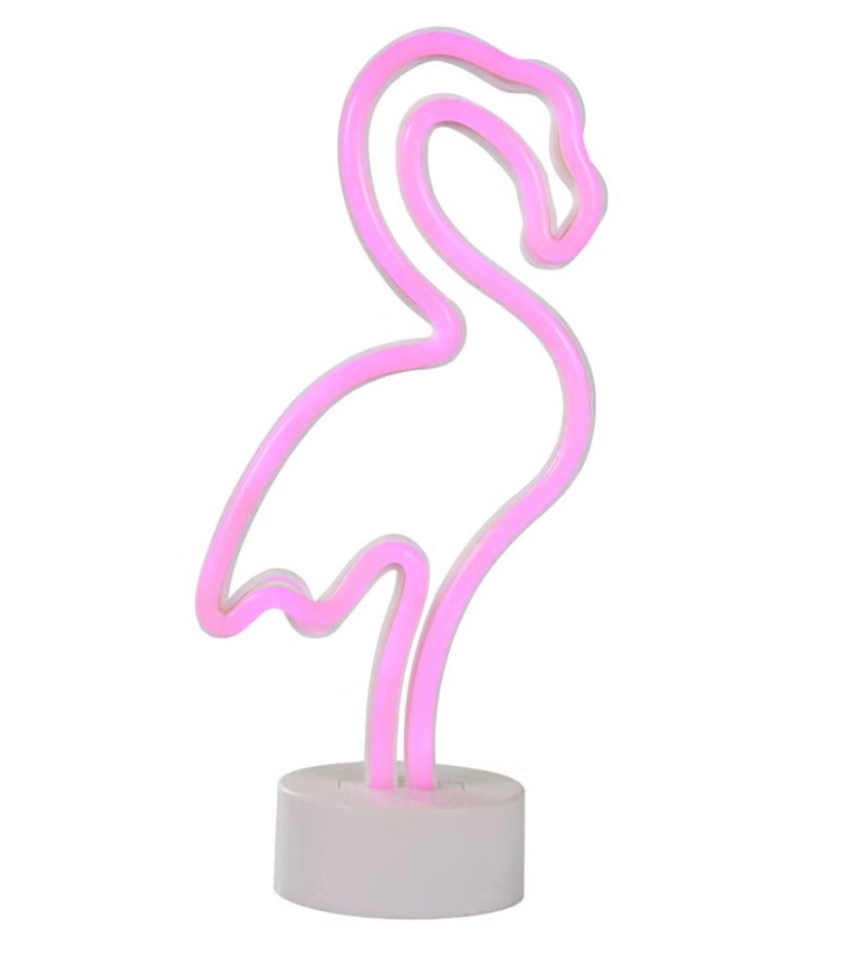 This  fun flamingo neon light is £11 at Matalan