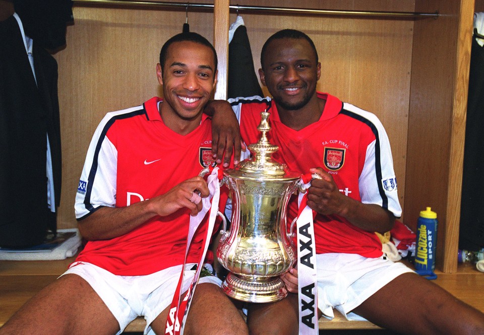 Thierry Henry and Patrick Vieira are both in the side