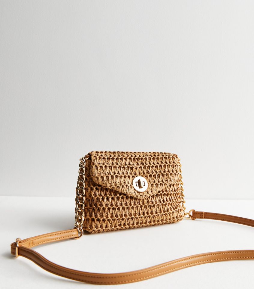 Straw-effect bag for £17.99 from New Look