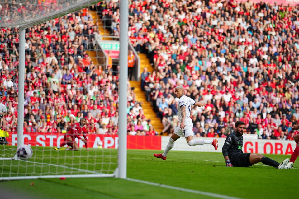 Former Everton forward Richarlison grabbed a goal back for Spurs after coming off the bench