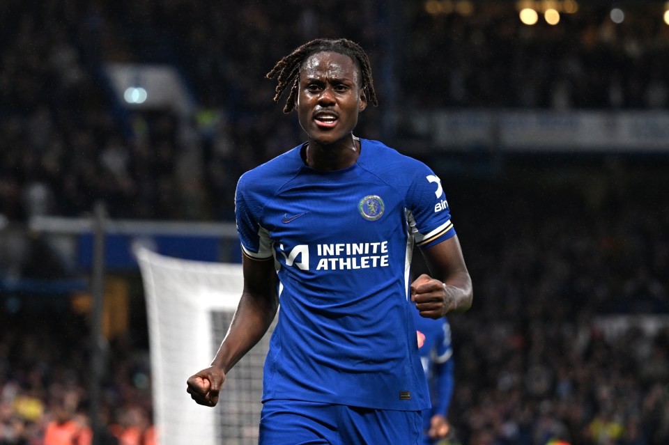 Trevoh Chalobah celebrates his first goal since March 2022