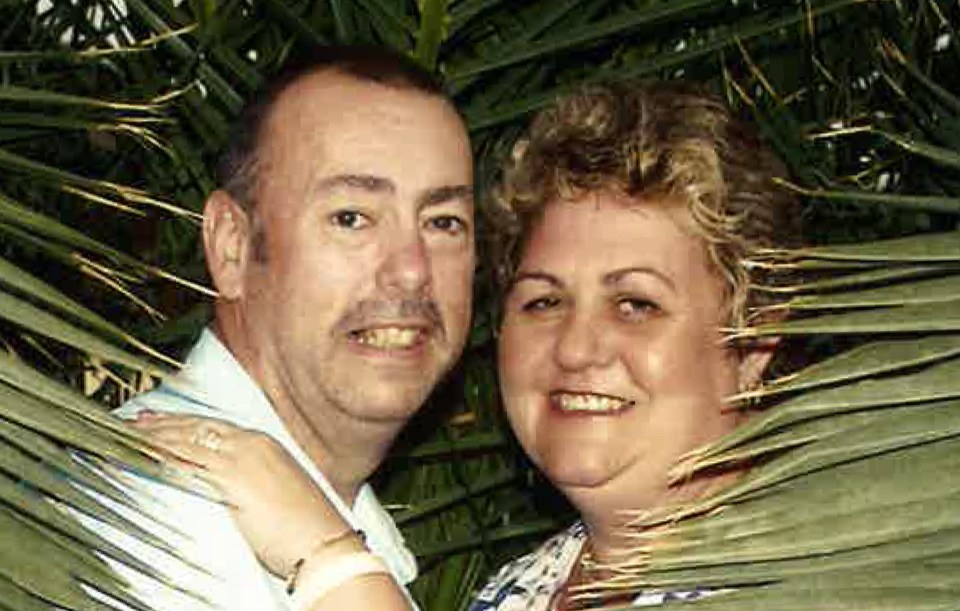 Contaminated blood victim Geraint Jones with his wife Karisa Jones