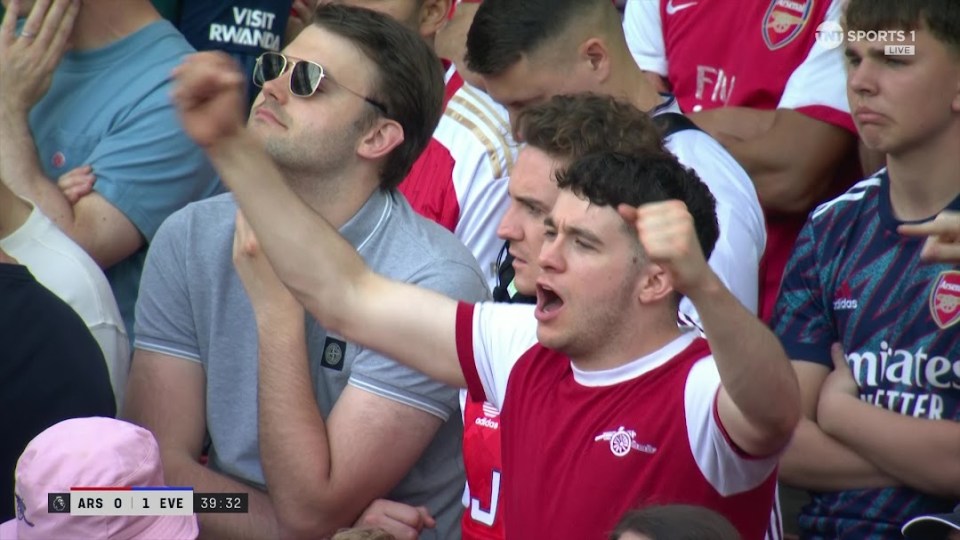 Arsenal fans were duped into celebrating a West Ham equaliser