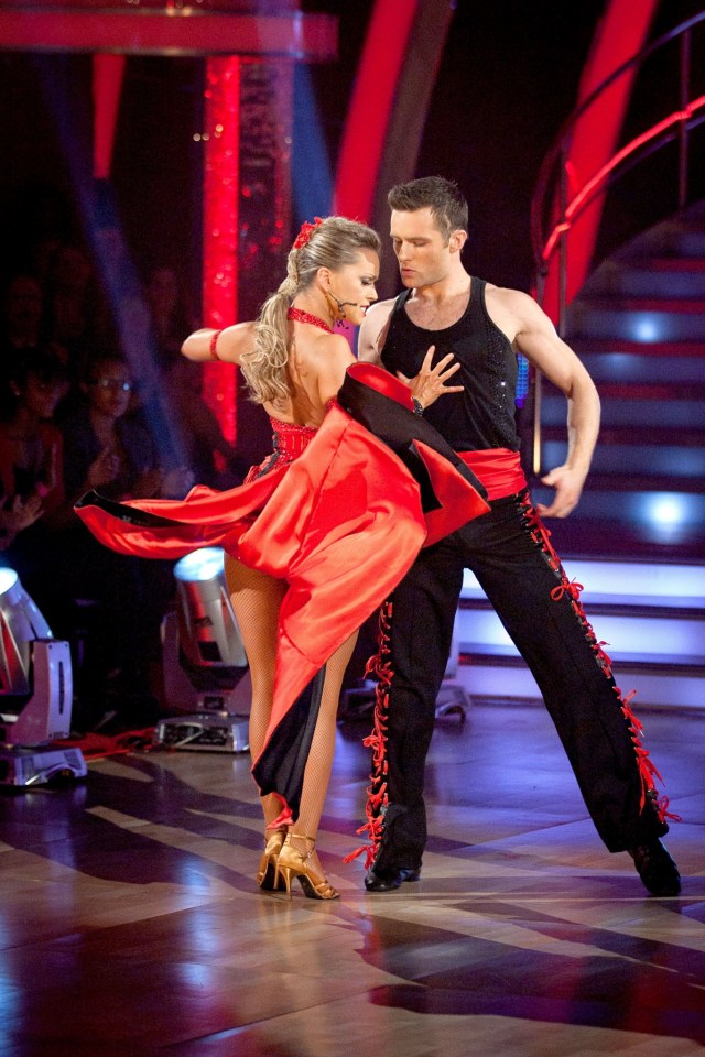 Ola with McFly star Harry Judd on Strictly