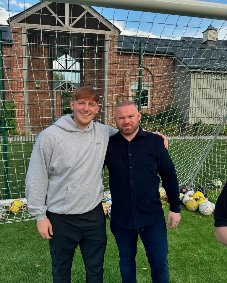 Rooney posed alongside Angry Ginge to confirm it was actually him on the other end of the microphone