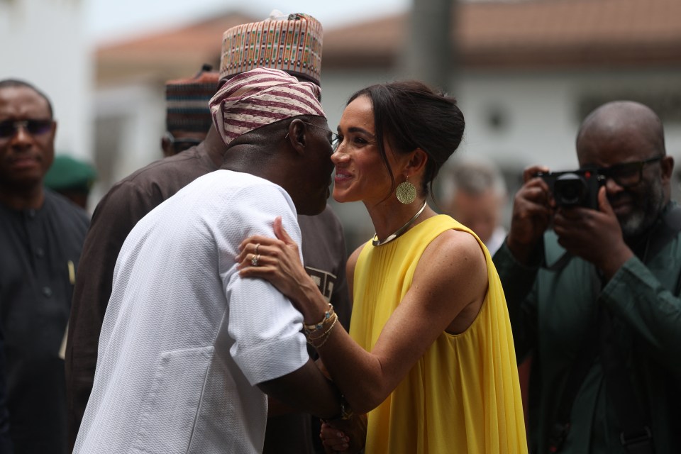 Lagos State Governor, Babajide Sanwo-Olu, welcomes Meghan Markle