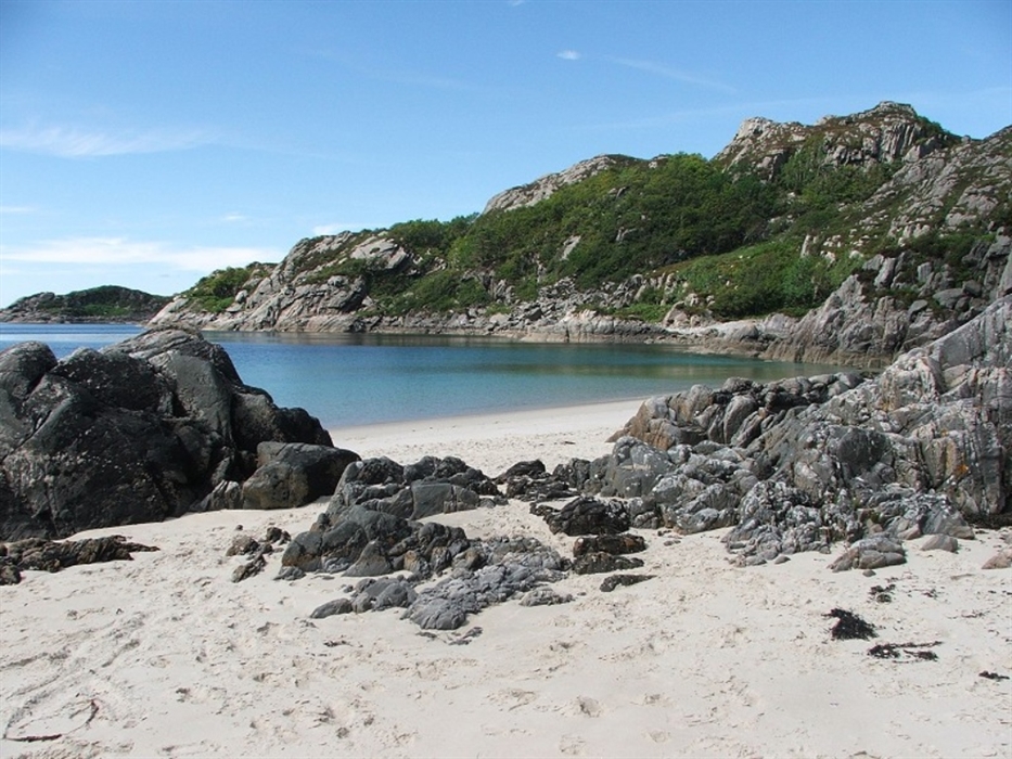 Not far from the loch is Peanmeanach Beach