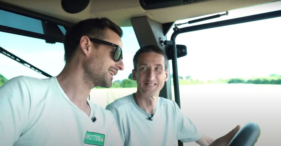 The 'Angry Farmer' loves being behind the wheel of a tractor