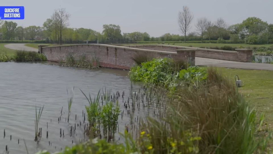 The property includes two man-made lakes