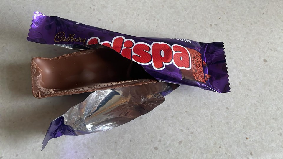 The empty shell of a bar brought an apology from Cadbury