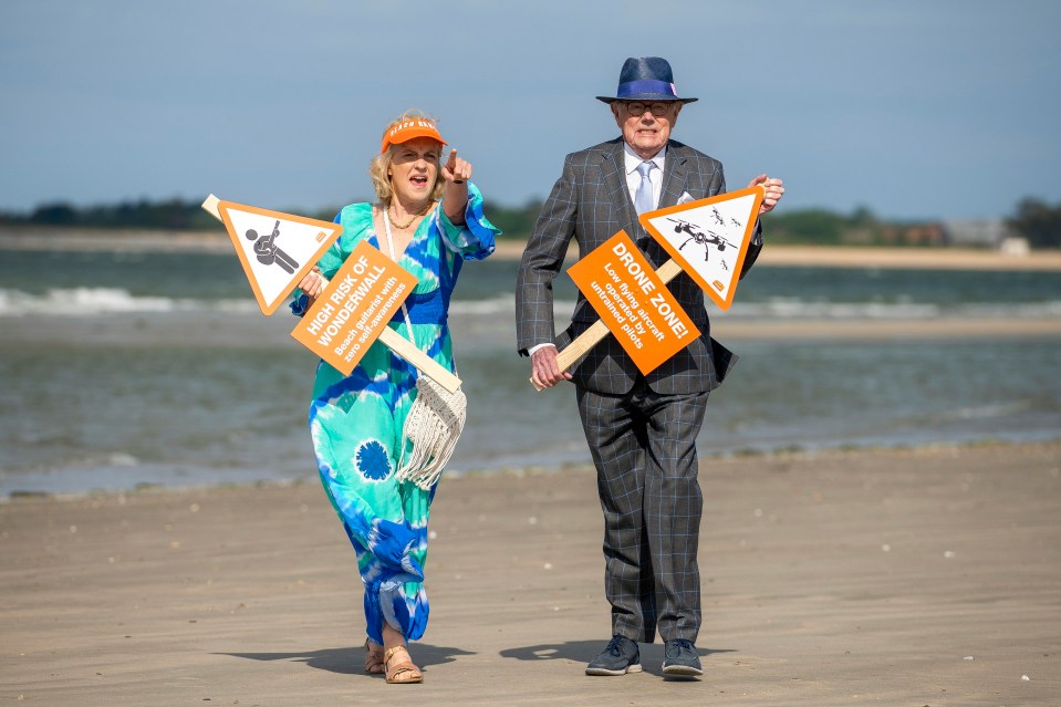 Hilary and Michael are on a mission to tackle poor beach etiquette this summer