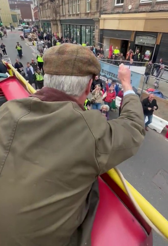 Farage was heading through Barnsley town centre when he was allegedly attacked