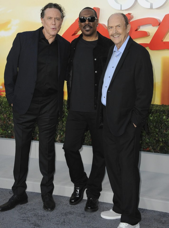 Judge Reinhold, Eddie Murphy, John Ashton arrived at the premiere for the new Bevelery Hills Cop movie