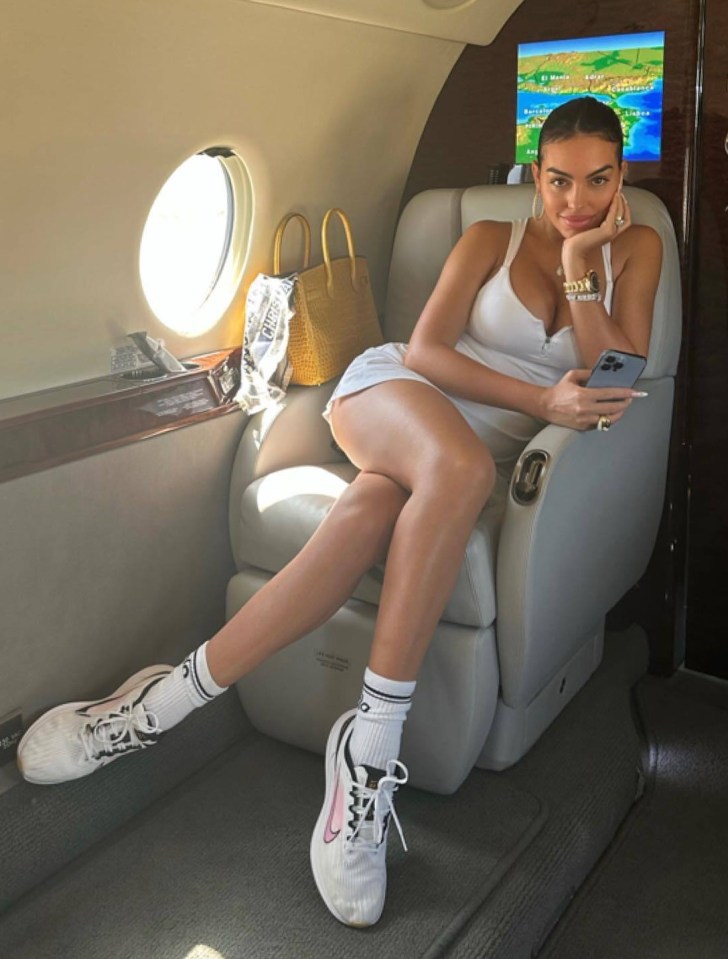 The family regularly fly around the world on private jet, and Georgina regularly shares snaps on Instagram