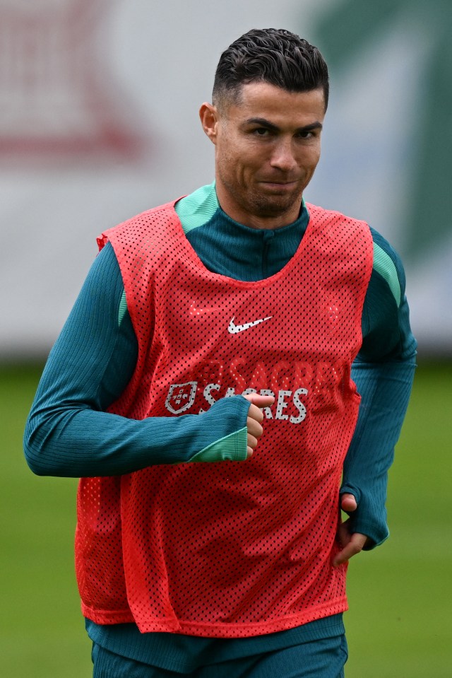 Former Man United forward Cristiano Ronaldo has been training ahead of Portugal’s opening match against the Czech Republic on Tuesday night