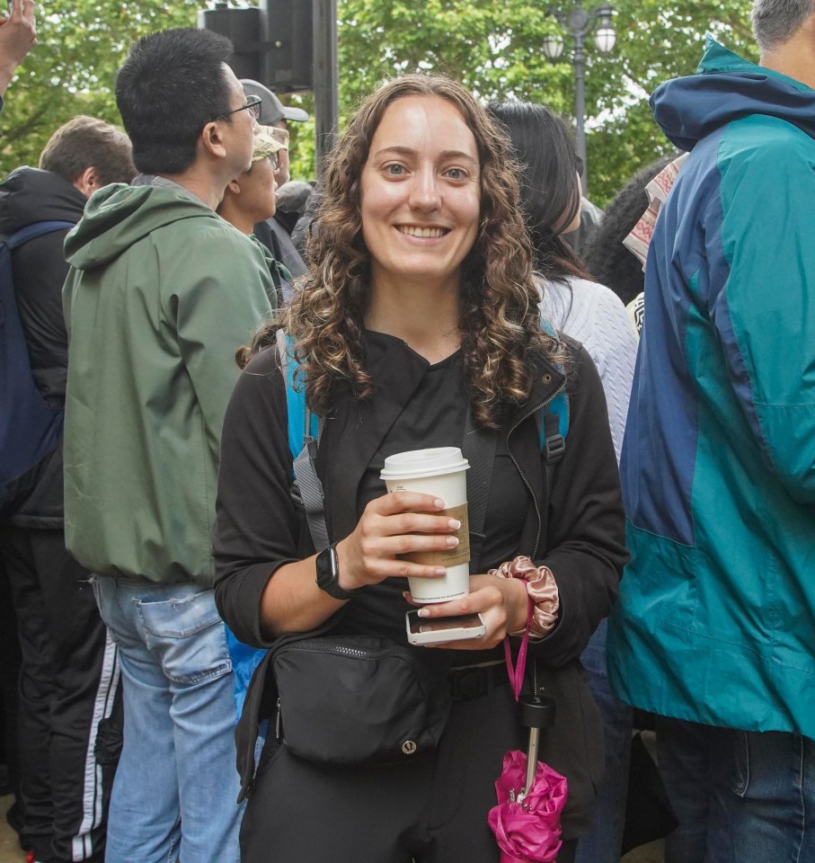 Isabel Parker, 24, from Boston, USA, flew in from Amsterdam for the procession