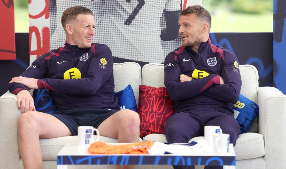 Jordan Pickford and Kieran Trippier are good pals