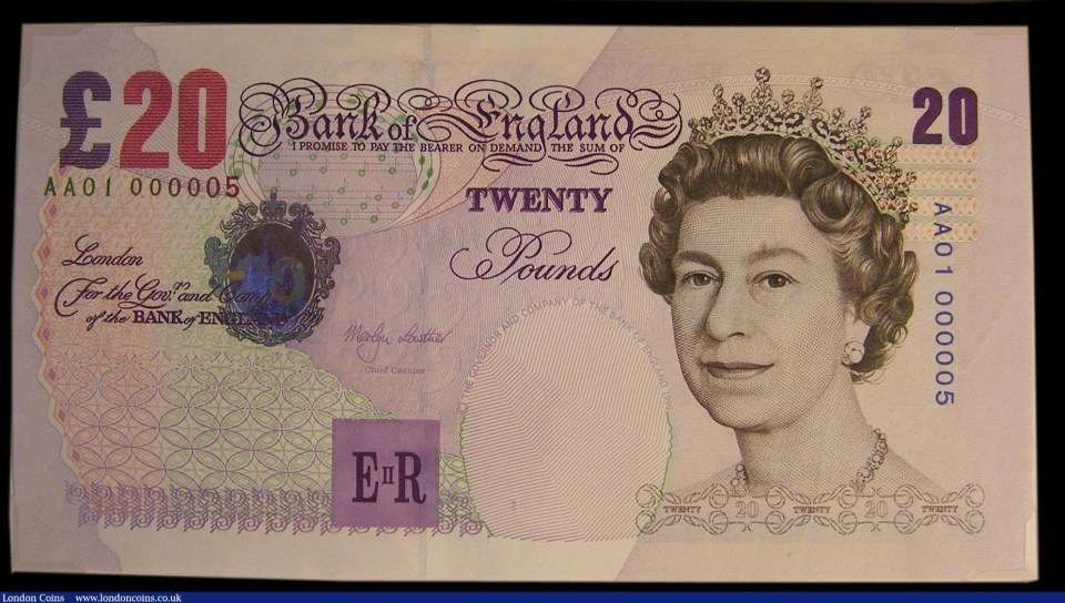 The rare note has sold for more than £9,000