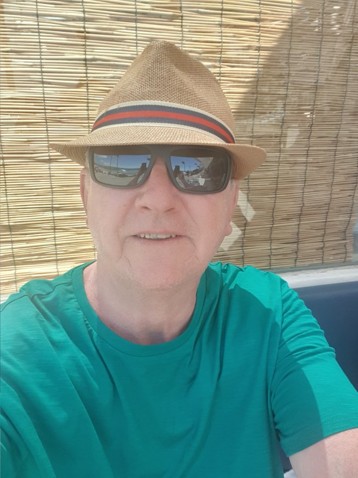 Alan Ennis, 62, during his holiday in Lanzarote in May