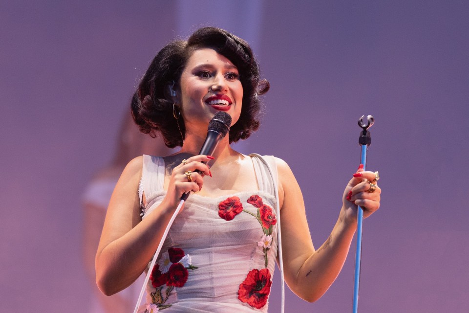 Raye performed during BBC Radio 1's Big Weekend 2024 at Stockwood Park on May 25, 2024 in Luton, England