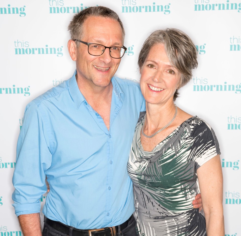 Dr Michael Mosley with his wife Dr Clare Bailey