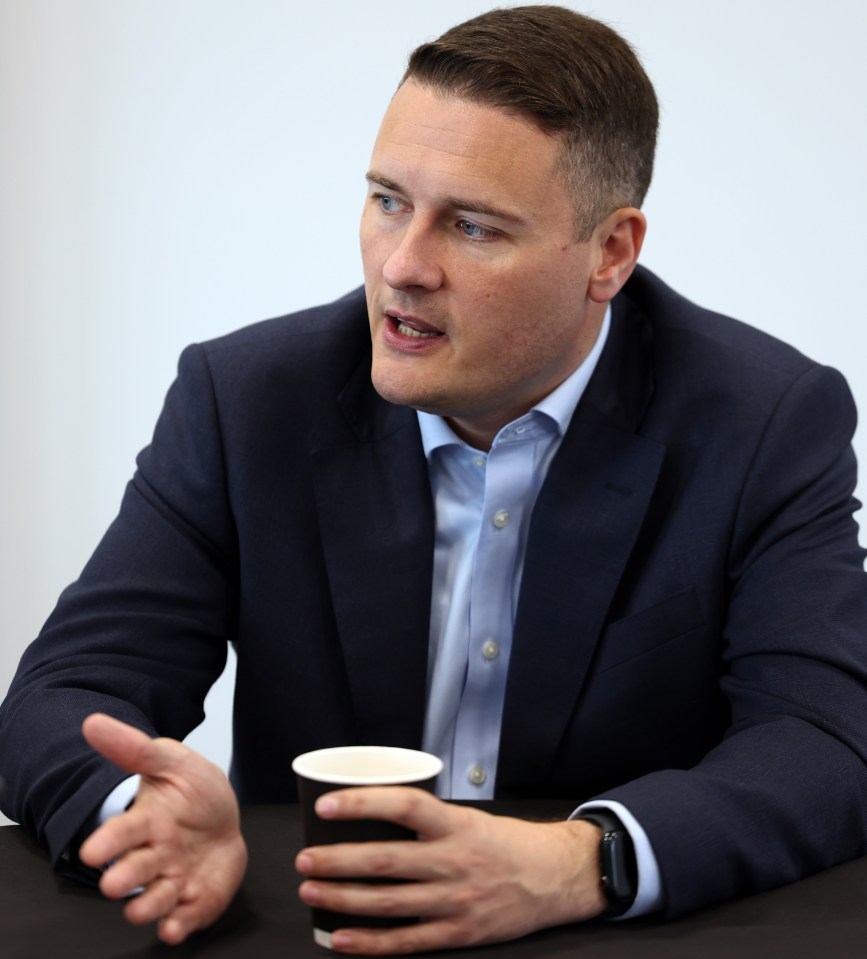 Labour’s shadow health secretary Wes Streeting