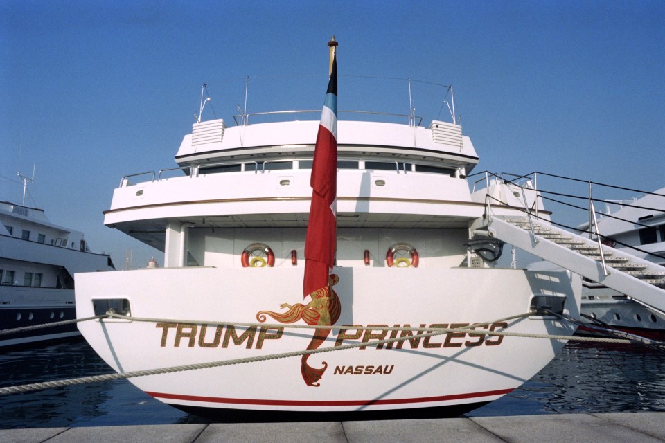 The 'Trump Princess' can host up to 22 guests and 31 crew members