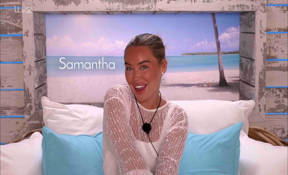 Samantha was dumped from the villa last week