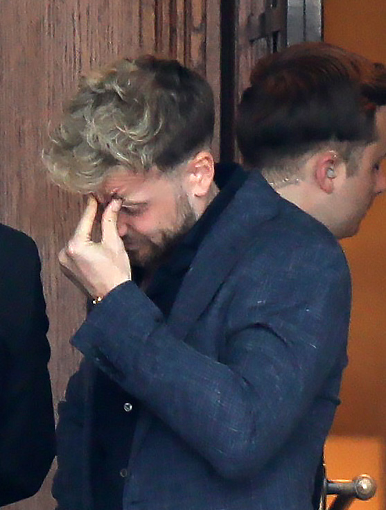 Sam was pictured in tears at a TV awards event