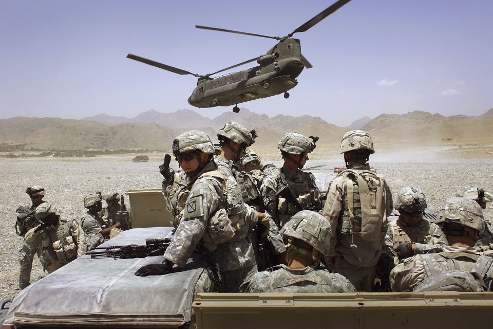 American soldiers in the Zabul province of Afghanistan, 2006