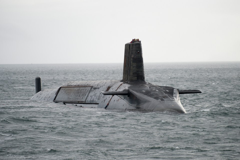 Britain's nuclear deterrent - a Trident submarine