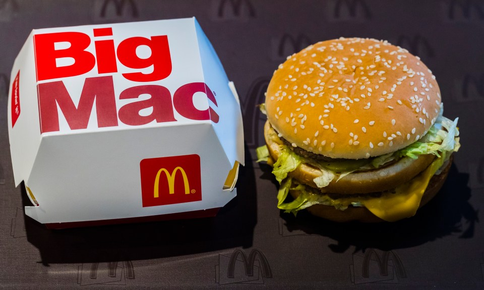 A classic Big Mac burger