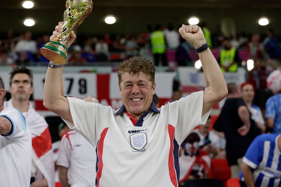 England super-fan Andy Milne has revealed his brilliant journey following the Three Lions