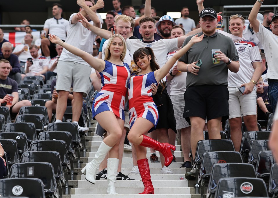 England fans enjoyed the atmosphere at Commerzbank-Arena, Frankfurt